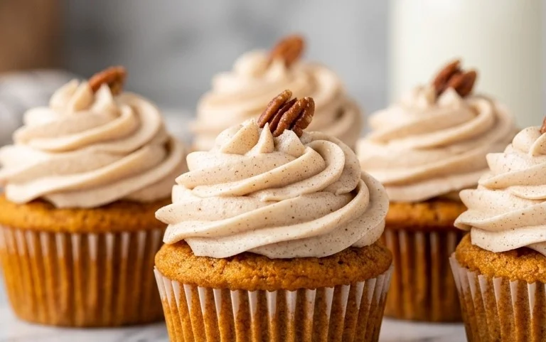 Moist Pumpkin Cupcakes Cinnamon Cream Cheese Frosting