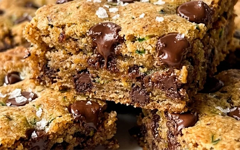 Chocolate Chip Zucchini Cookie Bars