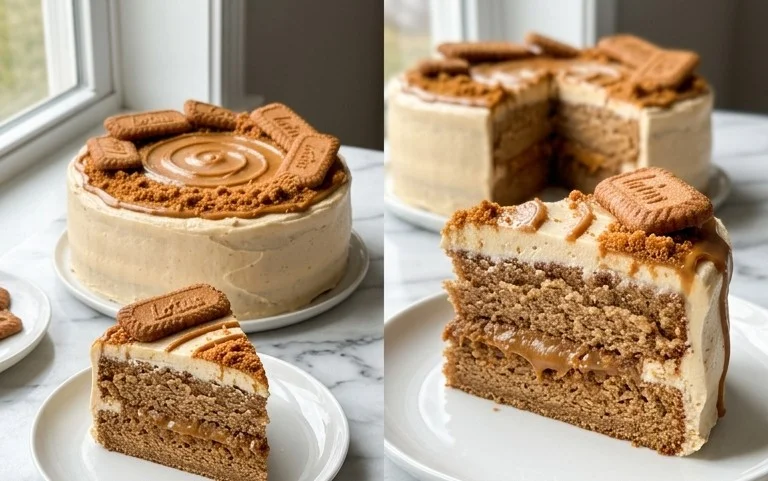 Biscoff Cookie Butter Cake – Decadent & Cozy