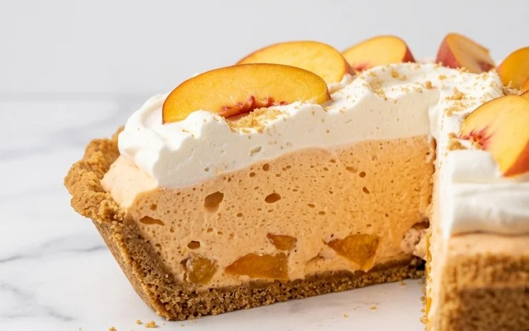 Summer Peach Chiffon Pie – Airy & Delicious