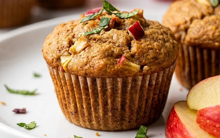 Mini Gluten Free Vegan Apple Muffins