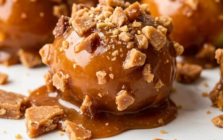 Toffee Caramel Apple Bites