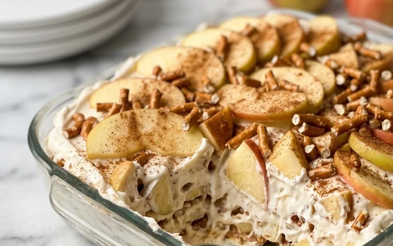 Apple Cinnamon Pretzel Salad Recipe