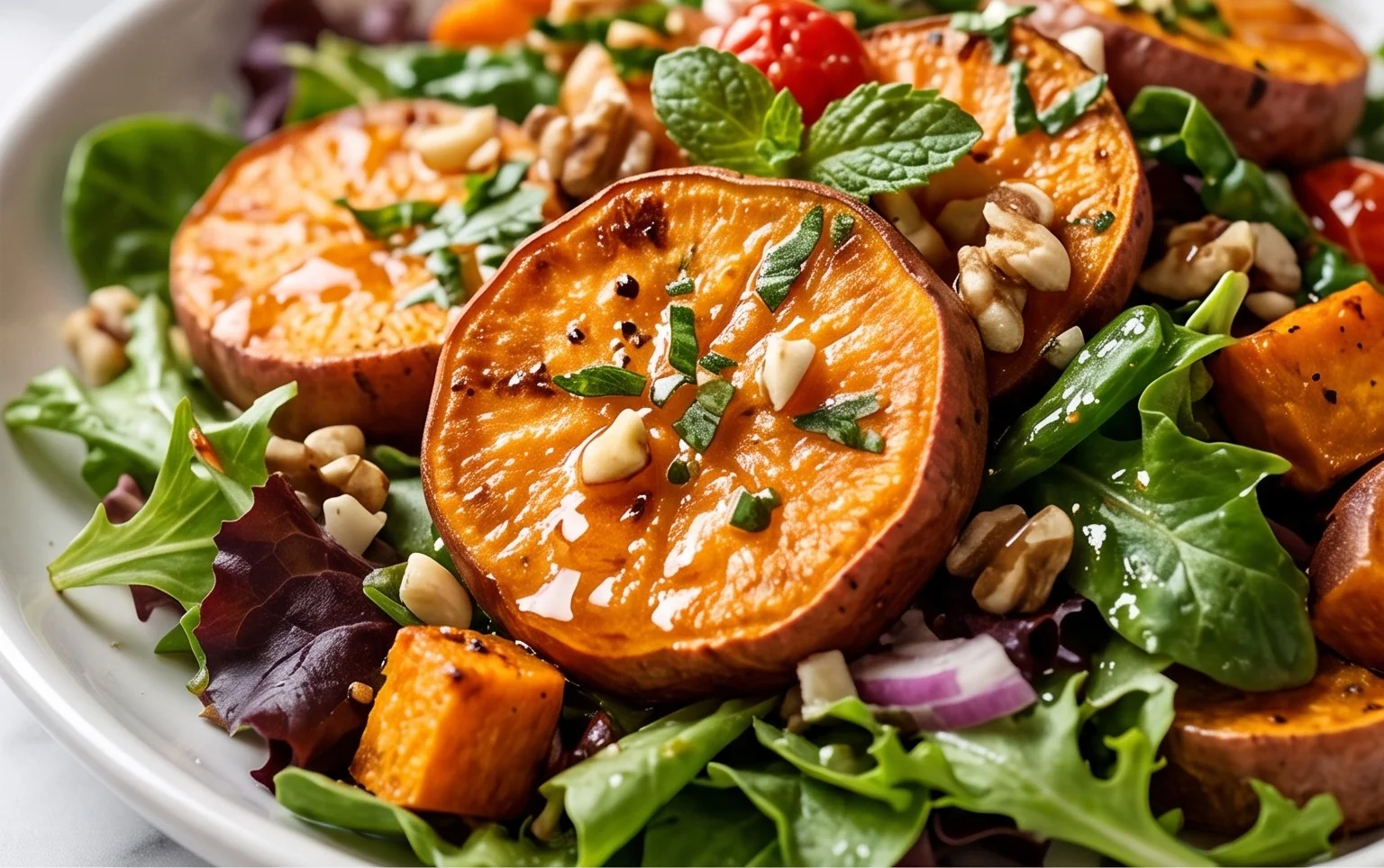 Honey Sweet Potato Summer Salad