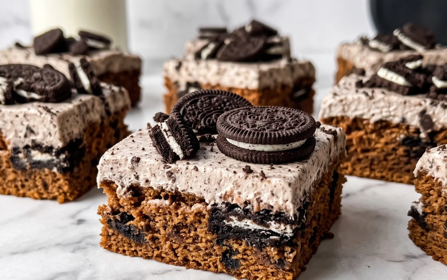Easy Halloween Oreo Cake Bars Recipe