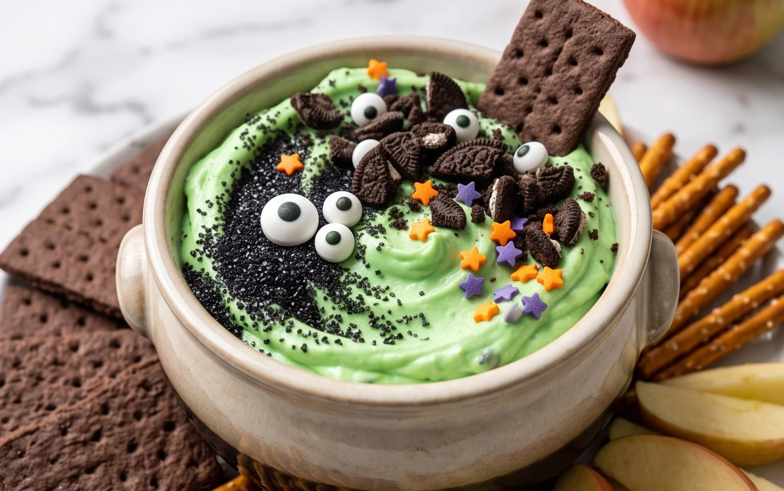 Witches Brew Cream Cheese Halloween Dip Recipe